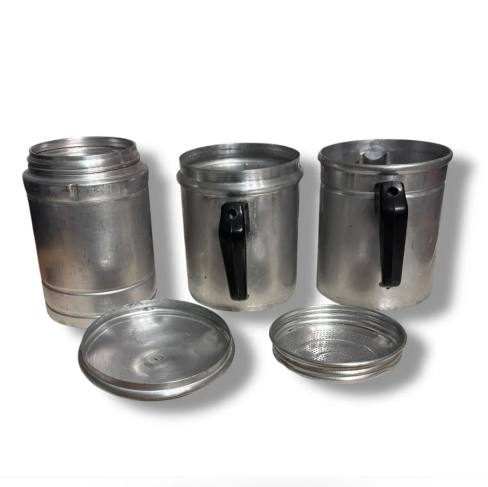 VINTAGE Aluminum Neapolitan Flip Coffee Pot